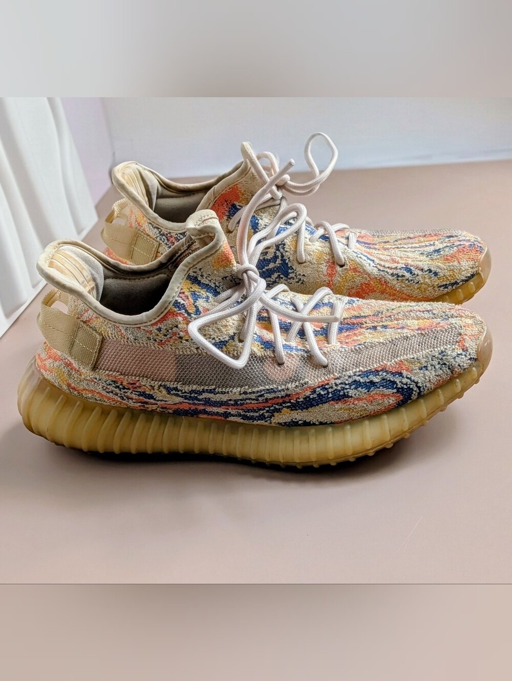 Adidas Yeezy Boost 350 V2 MX Oat Sneakers Size 8 Multicolor